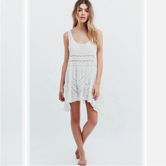 Intimately Free People Voile & Lace Trapeze Slip -Size S - Picture 5 of 5